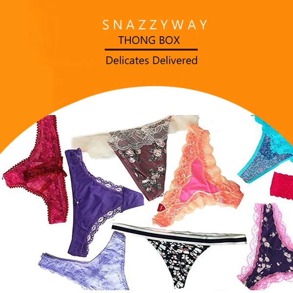 InnerFeel ♥Snazzyway Thong Panties Trial box - L, Assorted