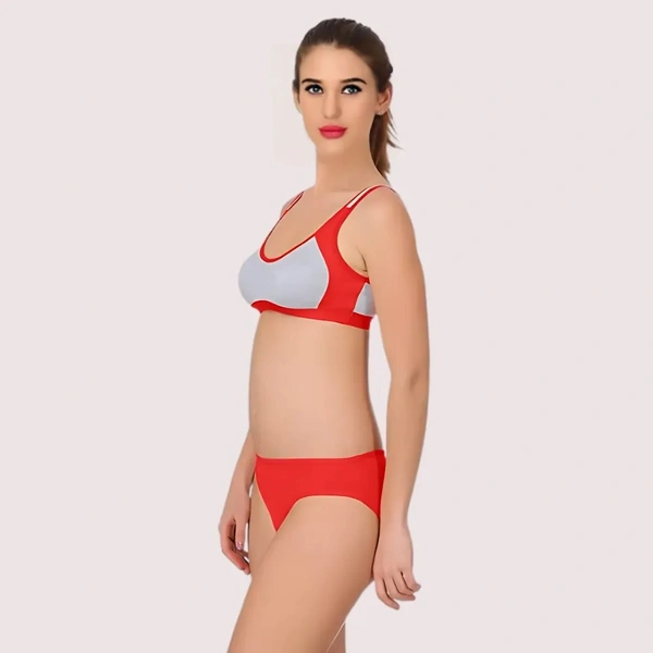 InnerFeel Sports Bra Panty Set for Every Workout (2 pack) - 32, assorted