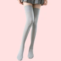 InnerFeel StretchFit Comfort Thigh-High Stockings Duo (Grey + Black) – Pack of 2