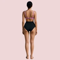 InnerFeel Structured Underwire Bikini Bra Topa in Pink & White Stripe (Top Only) - 46