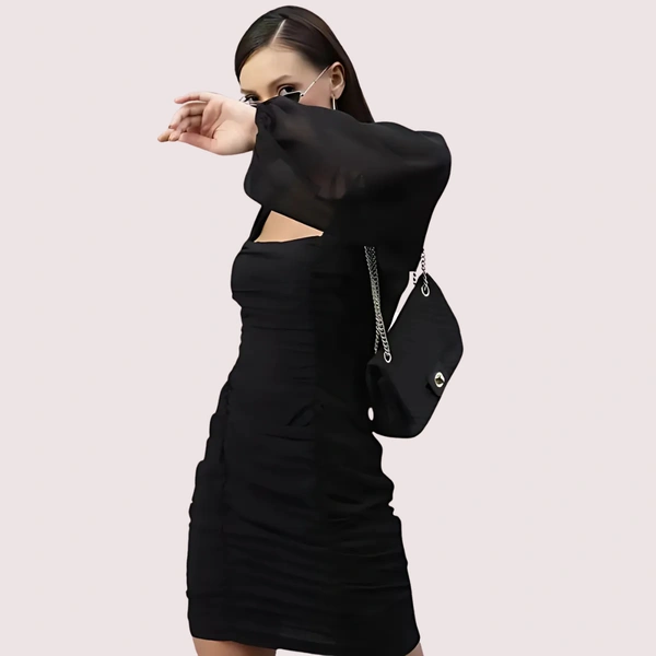 InnerFeel Stylish Black One-Piece Outfit for Women