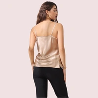 InnerFeel Stylish Cowl Neck Silk Camisole Tank Top - 2XL, Brownish Nude