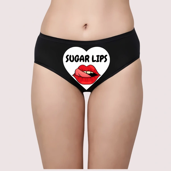 InnerFeel Sugar Lips-Coated Whispers Custom Panty - L, Assorted