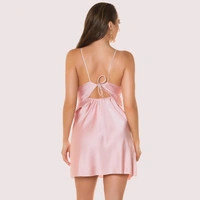 InnerFeel Sun-Kissed Satin Backless Party Dress - XXL, Pink