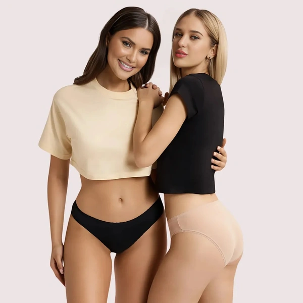 InnerFeel Superb Cotton comfort panties Pack of 2 - L, Assorted