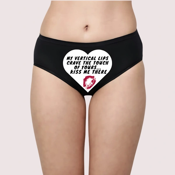 InnerFeel Take the Hint Kiss Me Naughty Panty - M, Assorted