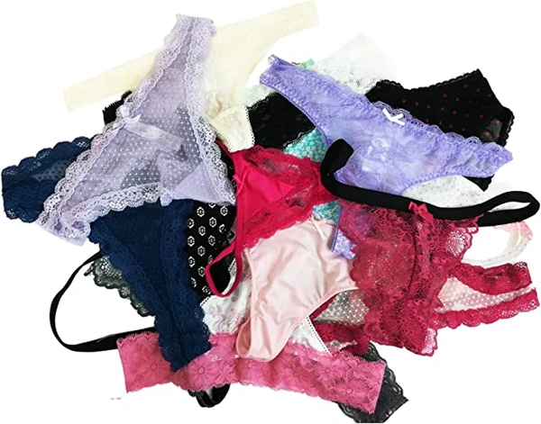 InnerFeel Thong Collection- Eight Assorted Styles - XL, Assorted