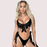 InnerFeel Twilight Seduction Satin Collection - L, Dark Black