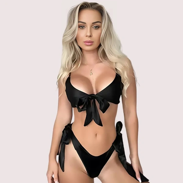 InnerFeel Twilight Seduction Satin Collection - L, Dark Black