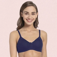 InnerFeel Ultra-Soft Cotton Non-Wired Bra for Women – Set of 2 - 32B, Assorted