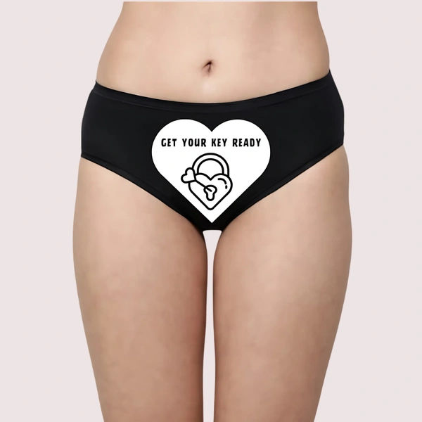 InnerFeel Unlock Your Desires Custom Text Panty - XXL, Assorted