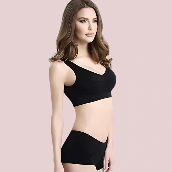 InnerFeel Urban Pulse Performance Sports Bra and Boyshort Set - L