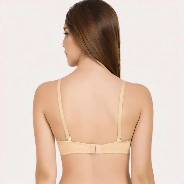 InnerFeel Vanilla Veil – Summer-Ready Beige Cotton Bra - 30 A