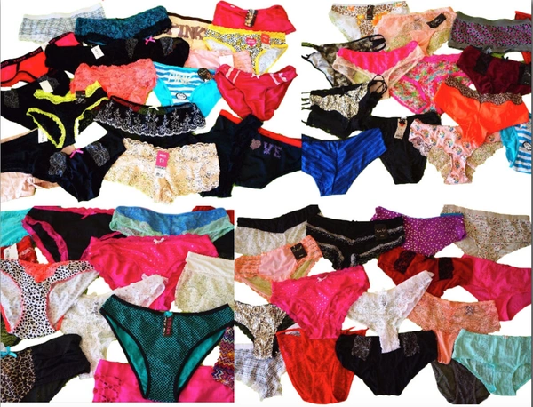 InnerFeel Variety Pack of 4 Lace Stylish Panties - L, Assorted