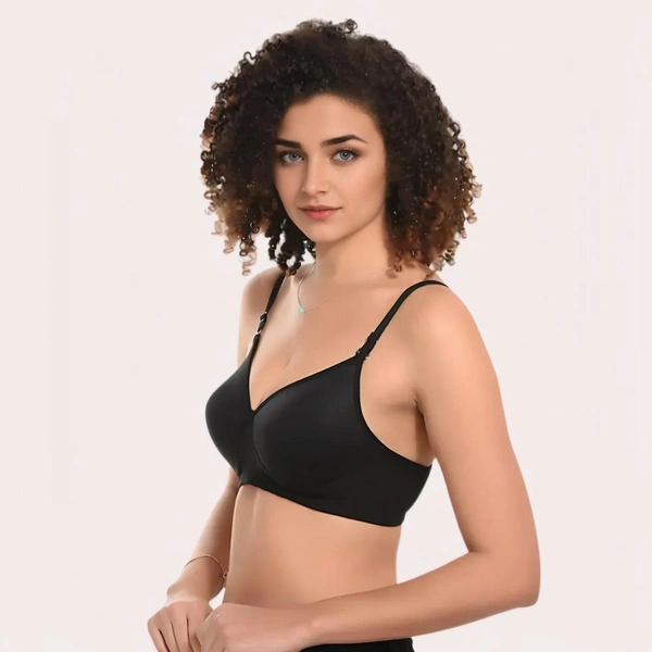 InnerFeel Velvet Touch – Black Lightly Padded Bra - 30 A