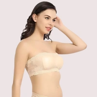 InnerFeel Wirefree and Stretchable Tube Bra for Ultimate Comfort - 32B, Beige