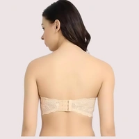 InnerFeel Wirefree and Stretchable Tube Bra for Ultimate Comfort - 32B, Beige