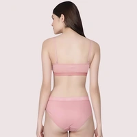 InnerFeel Wire-Free Women's Cotton Sports Bra Panty Set (2 pack) - 30, assorted