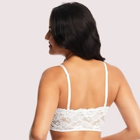 InnerFeel Women's Amber Tube Bra with Custom Fit Straps - Off White, 32B