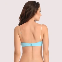 InnerFeel Women's Comfy Wirefree Micro Touch Stretch Tube Bra - 32B, Light Blue