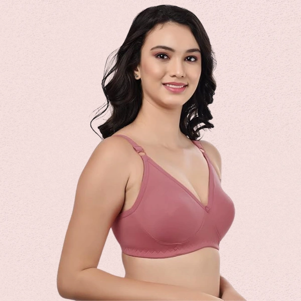 InnerFeel Women’s Cotton Non-Padded Wire-Free Bra Pack of 3 - 32B, Assorted
