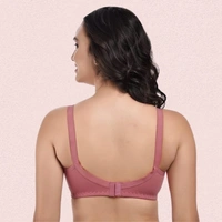 InnerFeel Women’s Cotton Non-Padded Wire-Free Bra Pack of 3 - 32B, Assorted