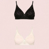 InnerFeel Women’s Wire-Free Cotton Bra (Set of 2)