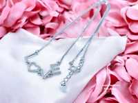 Avani Jewellers Silver Fancy Chain Pendant - 4.16, 18-Inch