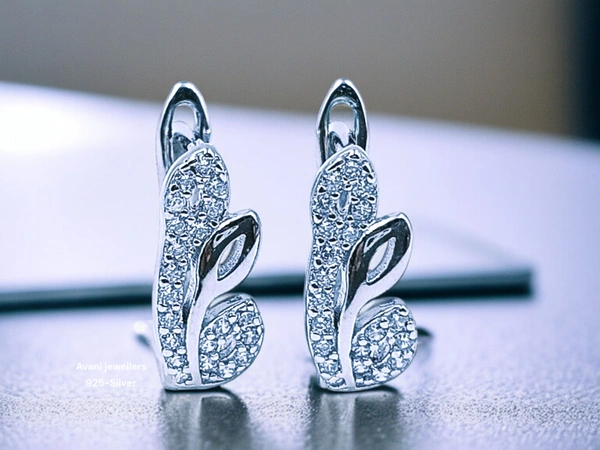 Avani Jewellers Silver Italian Fancy Earrings - 2.56