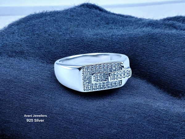 Avani Jewellers Silver Gents Fancy Rings - 5.25, 25