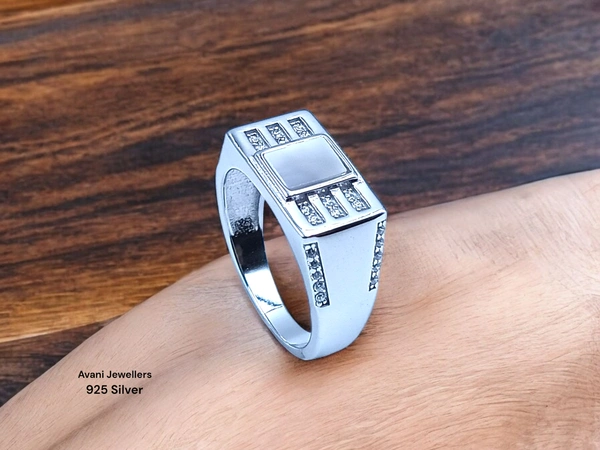 Avani Jewellers Silver Gents Fancy Rings - 5.67, 21