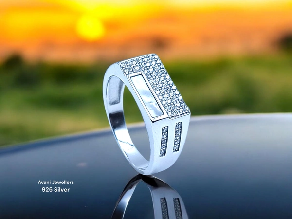 Avani Jewellers Silver Gents Fancy Rings - 5.4, 23