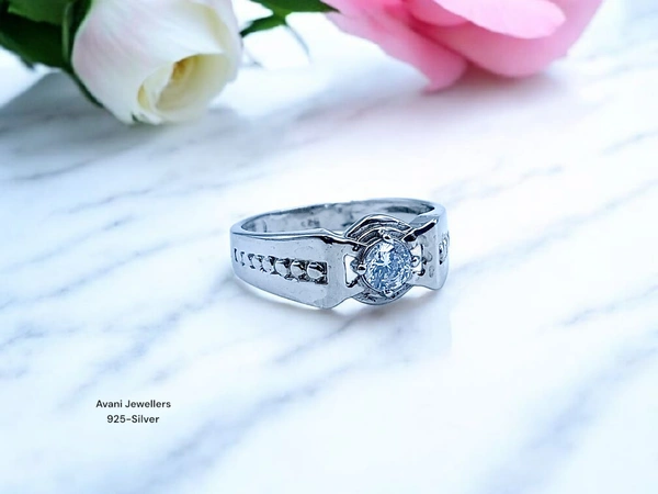 Avani Jewellers Silver Gents Fancy Rings - 2.5, 18