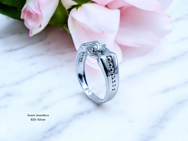 Avani Jewellers Silver Gents Fancy Rings - 2.5, 18