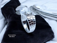 Avani Jewellers Silver Gents Fancy Rings - 3.86, 18
