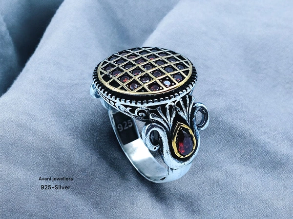 Avani Jewellers Silver Gents Fancy Rings - 13.92, 27