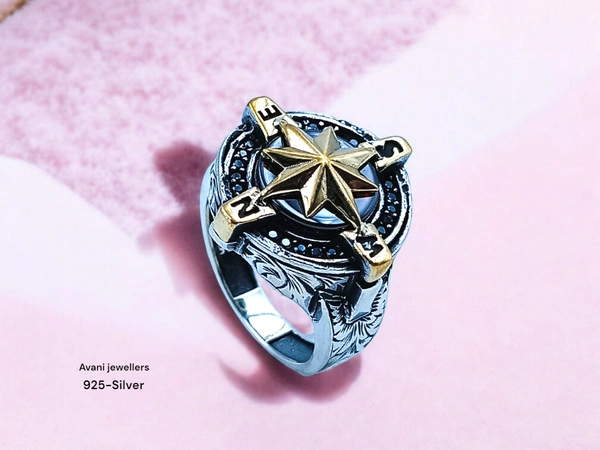 Avani Jewellers Silver Gents Fancy Rings - 12.82, 22