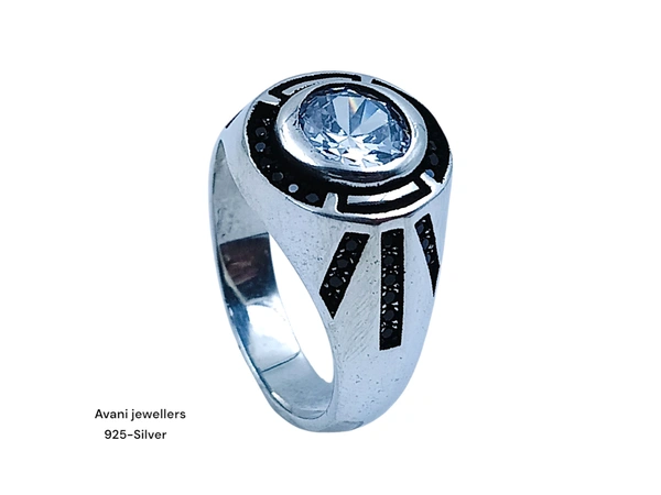 Avani Jewellers Silver Gents Fancy Rings - 7.72, 25