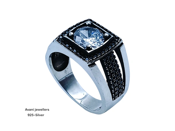 Avani Jewellers Silver Gents Fancy Rings - 8.69, 22