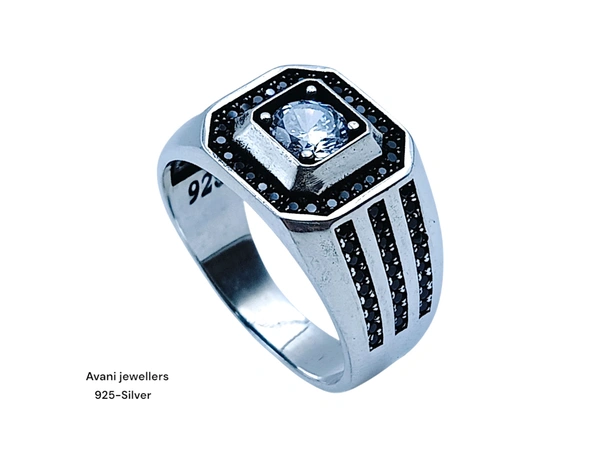 Avani Jewellers Silver Gents Fancy Rings - 8.84, 29