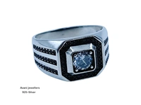 Avani Jewellers Silver Gents Fancy Rings - 8.84, 29