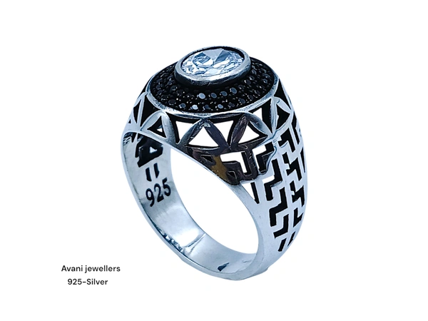 Avani Jewellers Silver Gents Fancy Rings - 7.97, 24