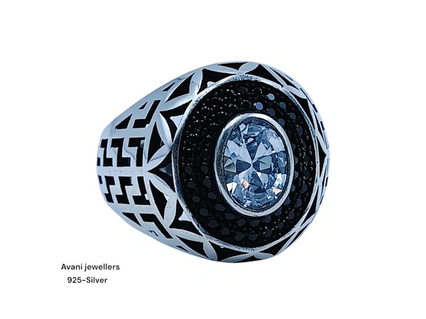 Avani Jewellers Silver Gents Fancy Rings - 7.97, 24
