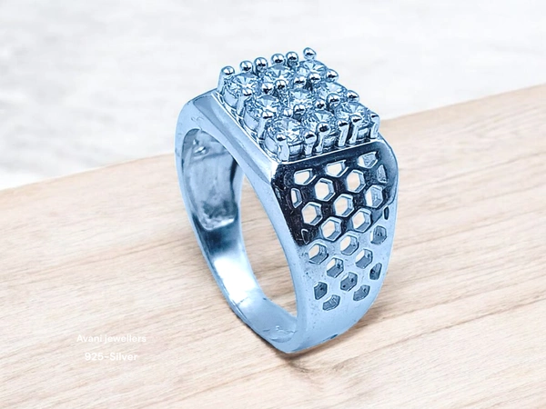 Avani Jewellers Silver Gents Fancy Rings - 5.56, 18