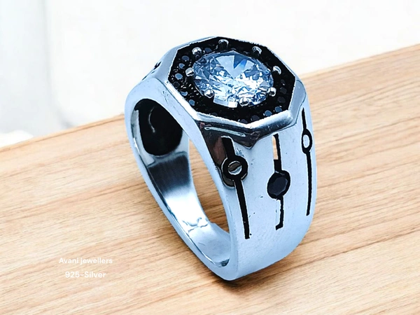 Avani Jewellers Silver Gents Fancy Rings - 7.24, 19