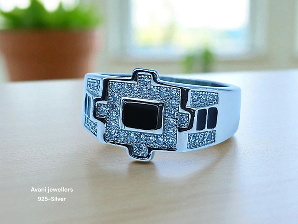 Avani Jewellers Silver Gents Fancy Rings - 6.43, 20