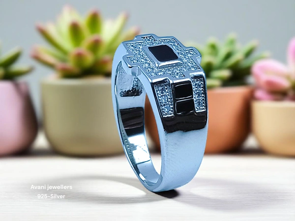 Avani Jewellers Silver Gents Fancy Rings - 6.43, 20