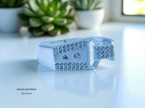 Avani Jewellers Silver Gents Fancy Rings - 4.06, 25