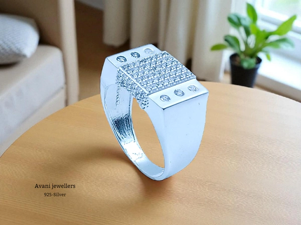 Avani Jewellers Silver Gents Fancy Rings - 6.3, 22