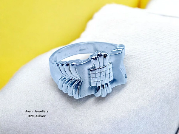 Avani Jewellers Silver Gents Plain Ring - 5.01, 25